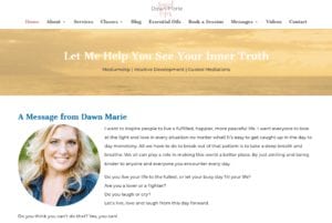 Angel Eyes Dawn Marie website design