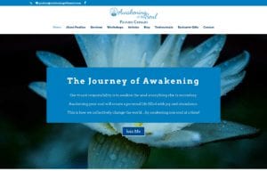 awakening of the soul website design