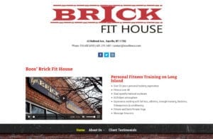 Boo’s Brick Fit House website design