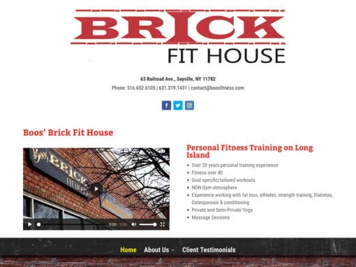 Boo’s Brick Fit House