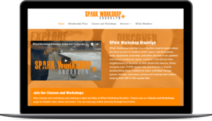 SPark Workshop Brooklyn website design