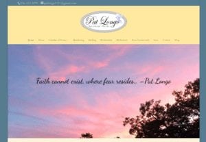 Pat Longo, spiritual healer website design