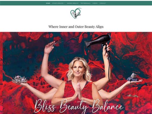 Bliss Beauty Balance Website Redesign