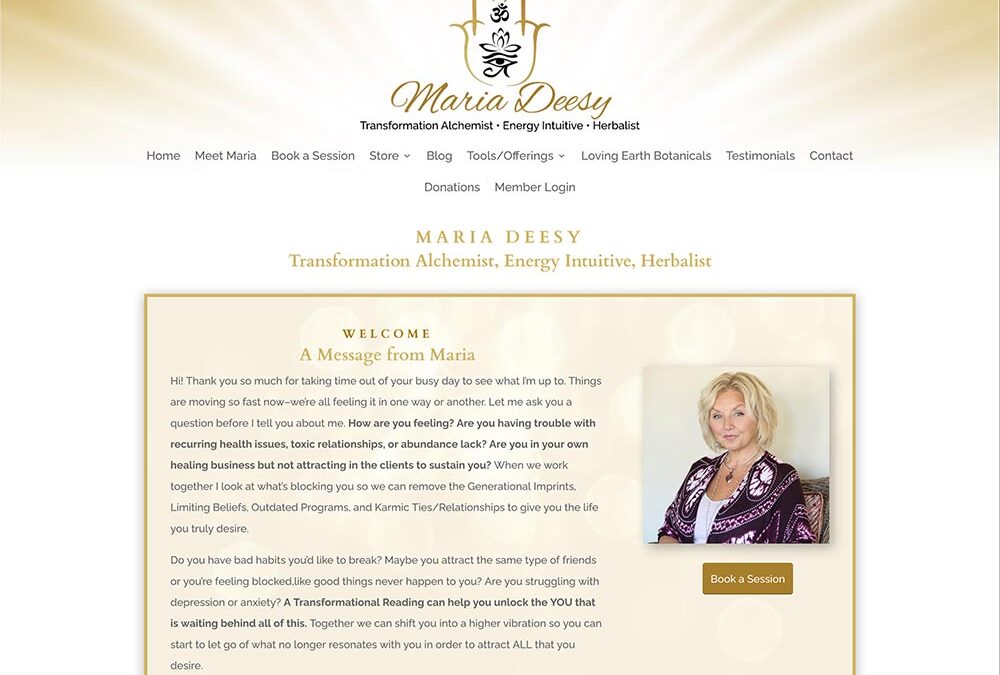Maria Deesy—Website Design