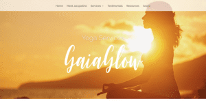 yoga services website design