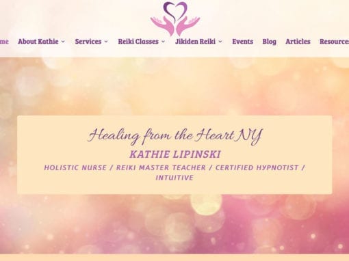 Healing from the Heart NY Website and Logo Design