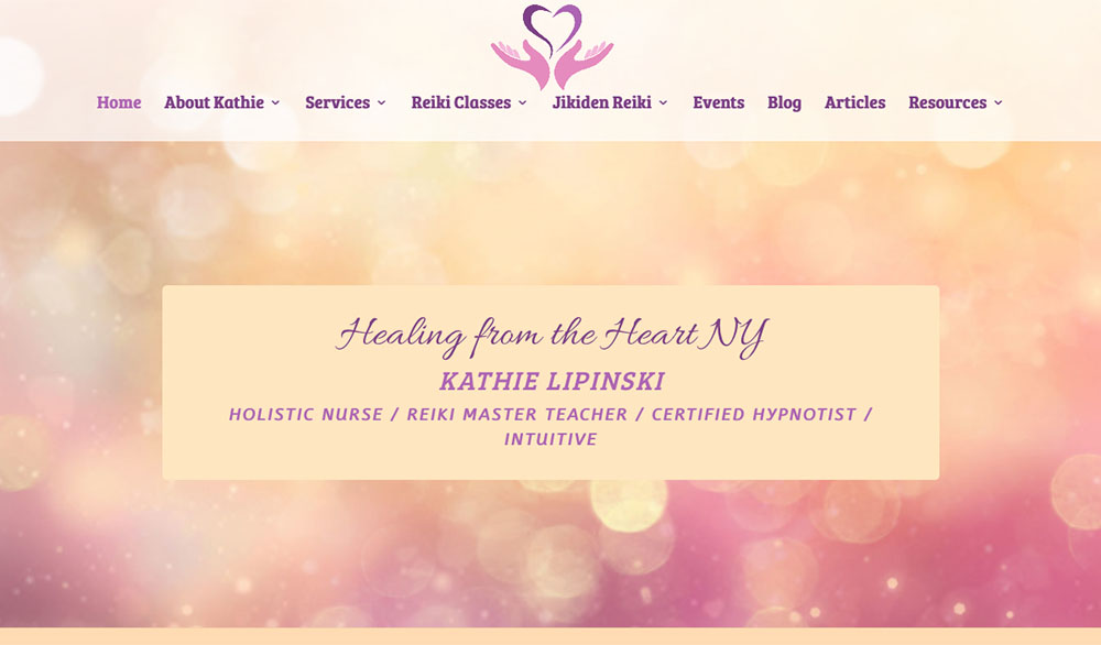 Healing from the Heart NY Website and Logo Design