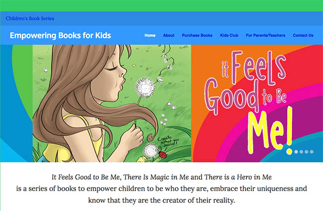 Children’s Book Series Website Design