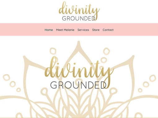 Divinity Grounded Website Design