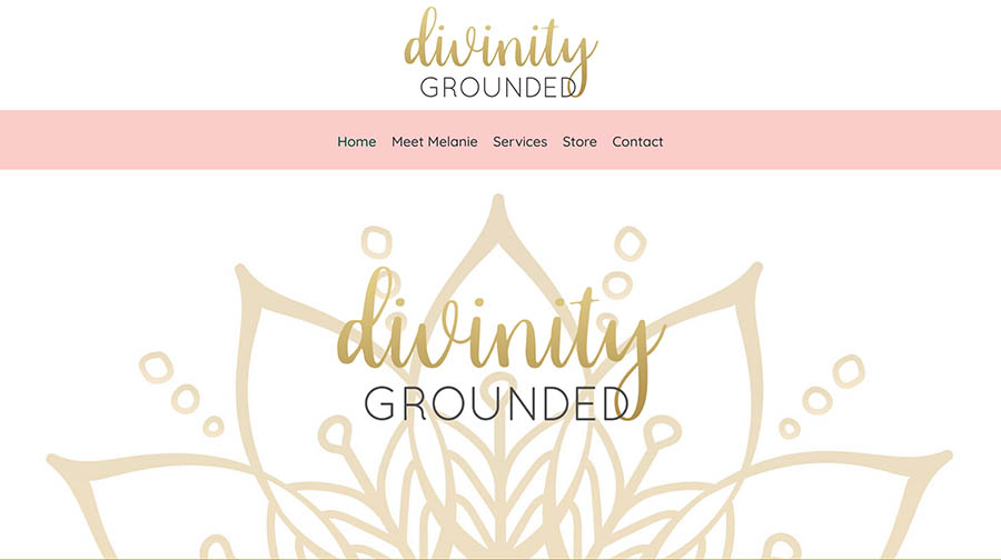 Divinity Grounded Website Design