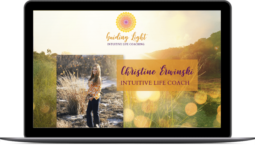 the guiding light intuitive life coaching website design