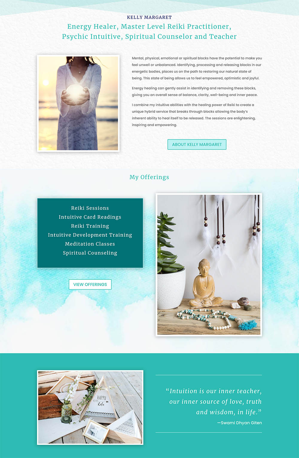 reiki healer website design