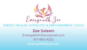 emerge with zee business card design