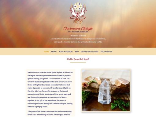 Charmaine Cheryle—Website Design