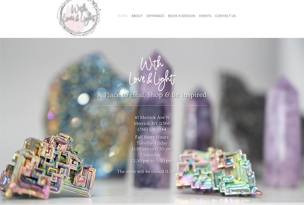 With Love & Light Website Design