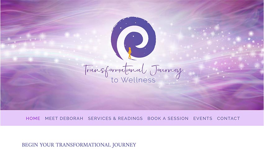 Transformational Journey to Wellness—Website Design