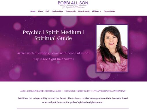 Bobbi Allison—Website Redesign