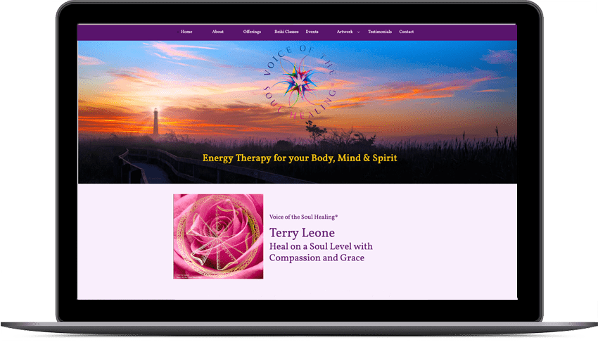 Voice of the Soul Healing website redeisgn