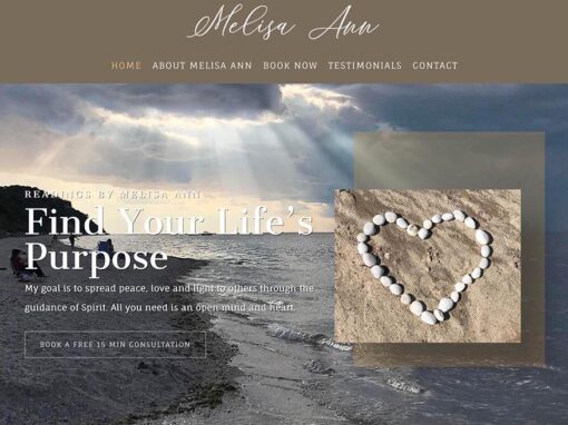 Readings by Melisa Ann—Website & Logo Design