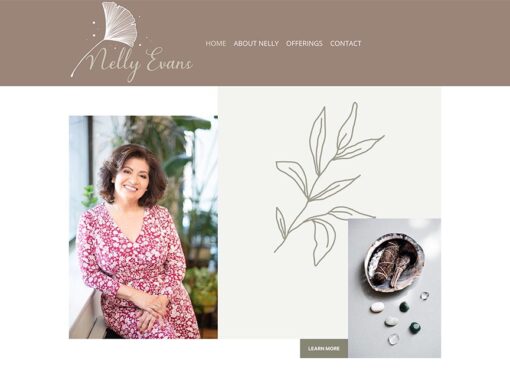 Nelly Evans Website Design