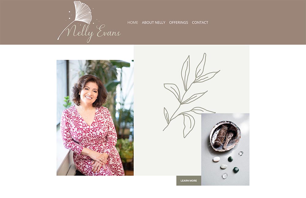 Nelly Evans Website Design