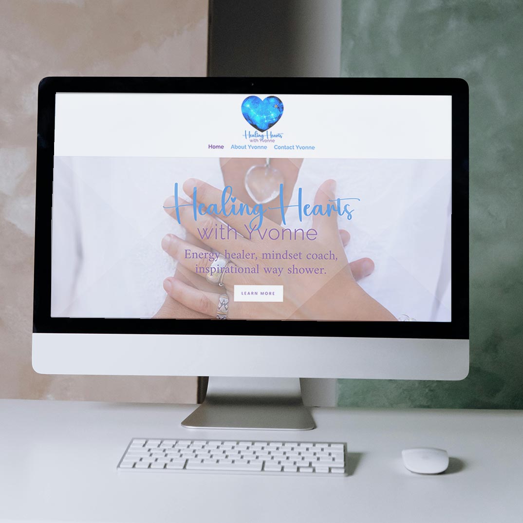 Healing Hearts with Yvonne website design