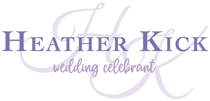 Heather Kick — Wedding Celebrant logo design