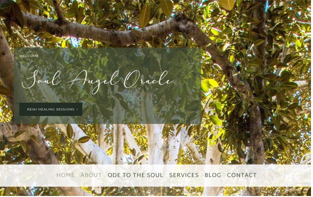 Soul Angel Oracle—Website Design