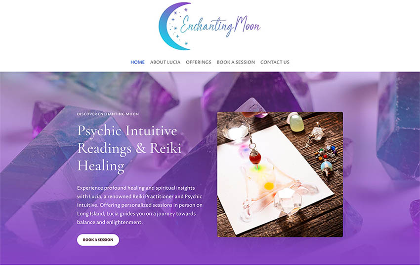 Enchanting Moon Logo & Website Design