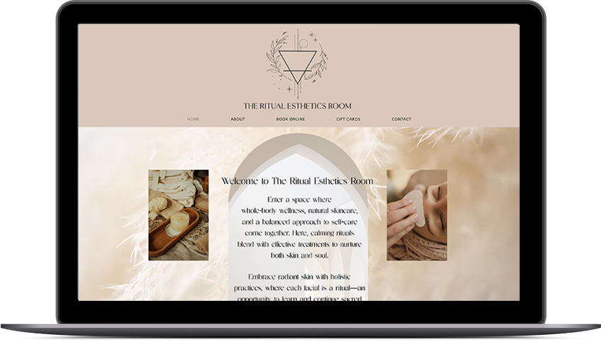 The Ritual Esthetics Room web design