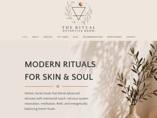 The Ritual Esthetics Room Website & Logo Design