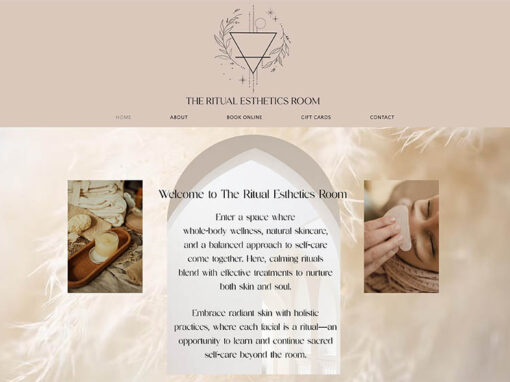 The Ritual Esthetics Room Website & Logo Design