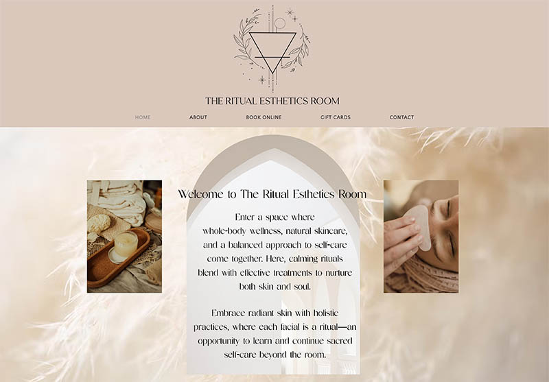 The Ritual Esthetics Room Website & Logo Design