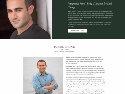 Jacob L. Cooper—Website & Logo Redesign