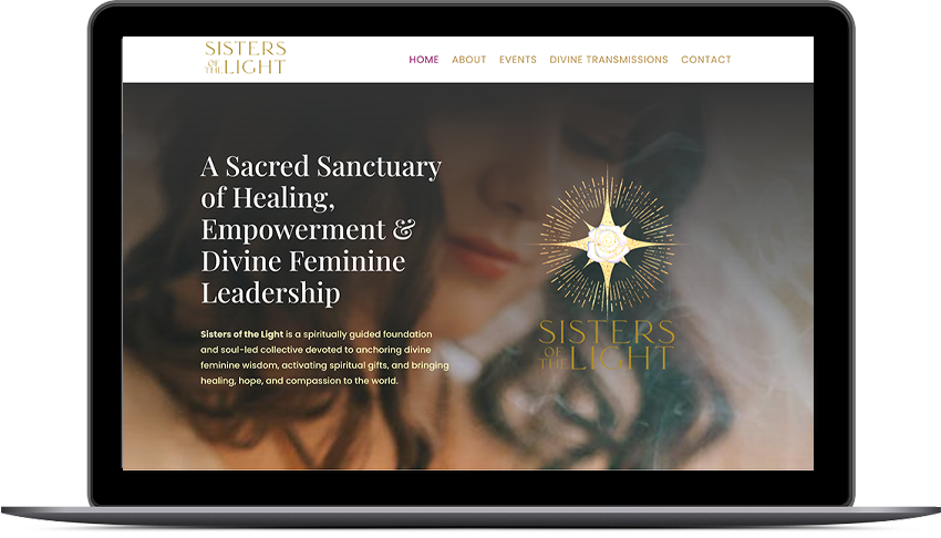 Sisters of the Light—Website Design
